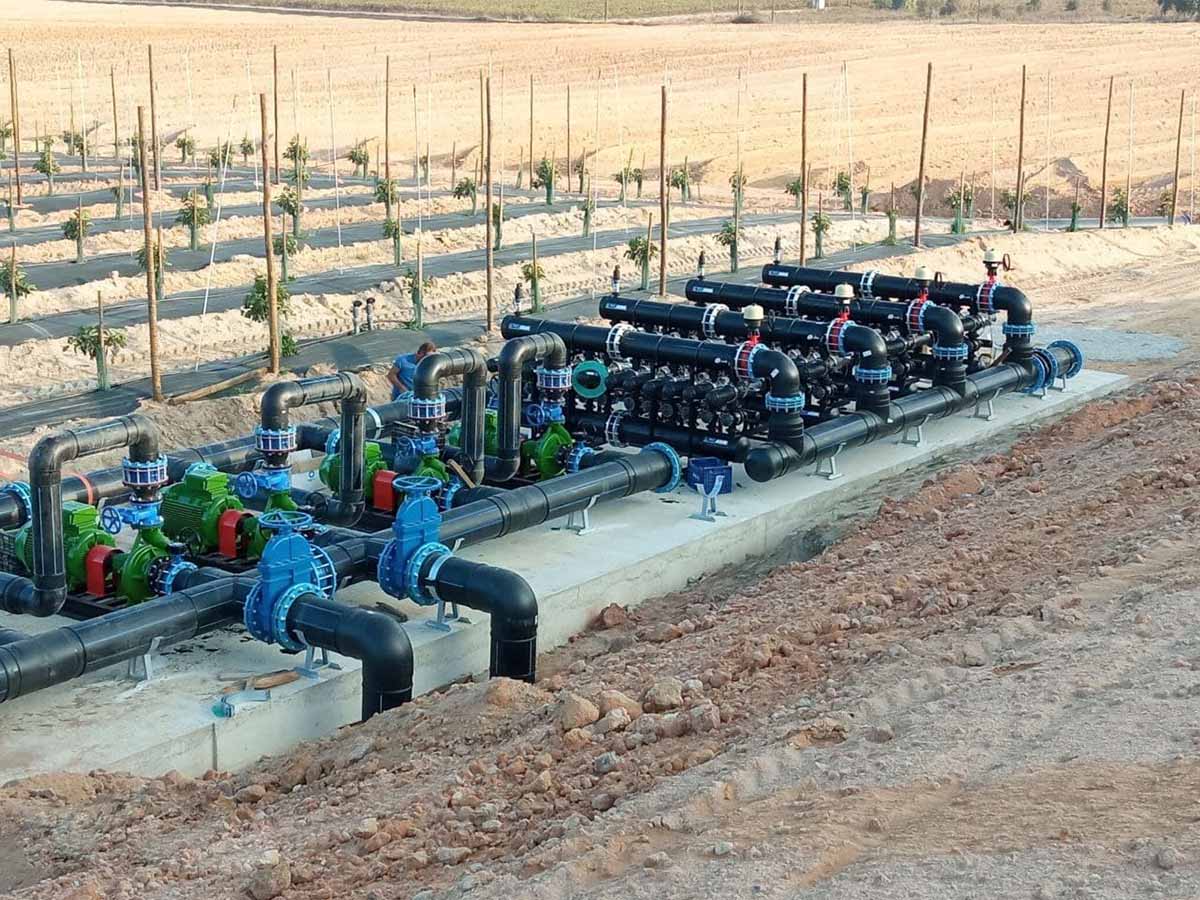 Filtro para riego por goteo, agua para uso agricultura