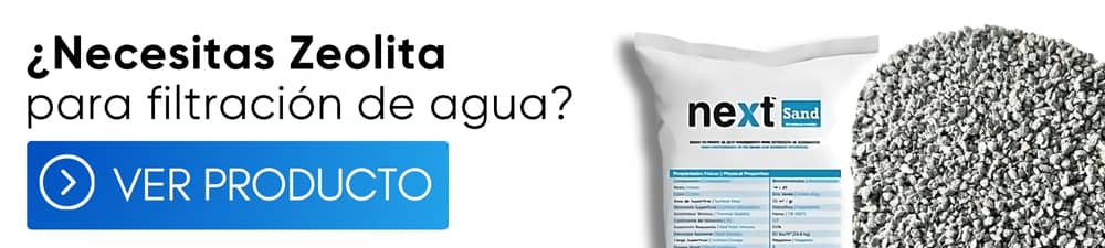 banner zeolita para filtros de agua