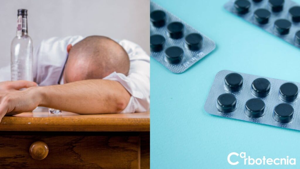 Señor crudo con carbón activado